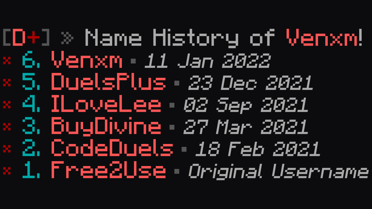 Name History